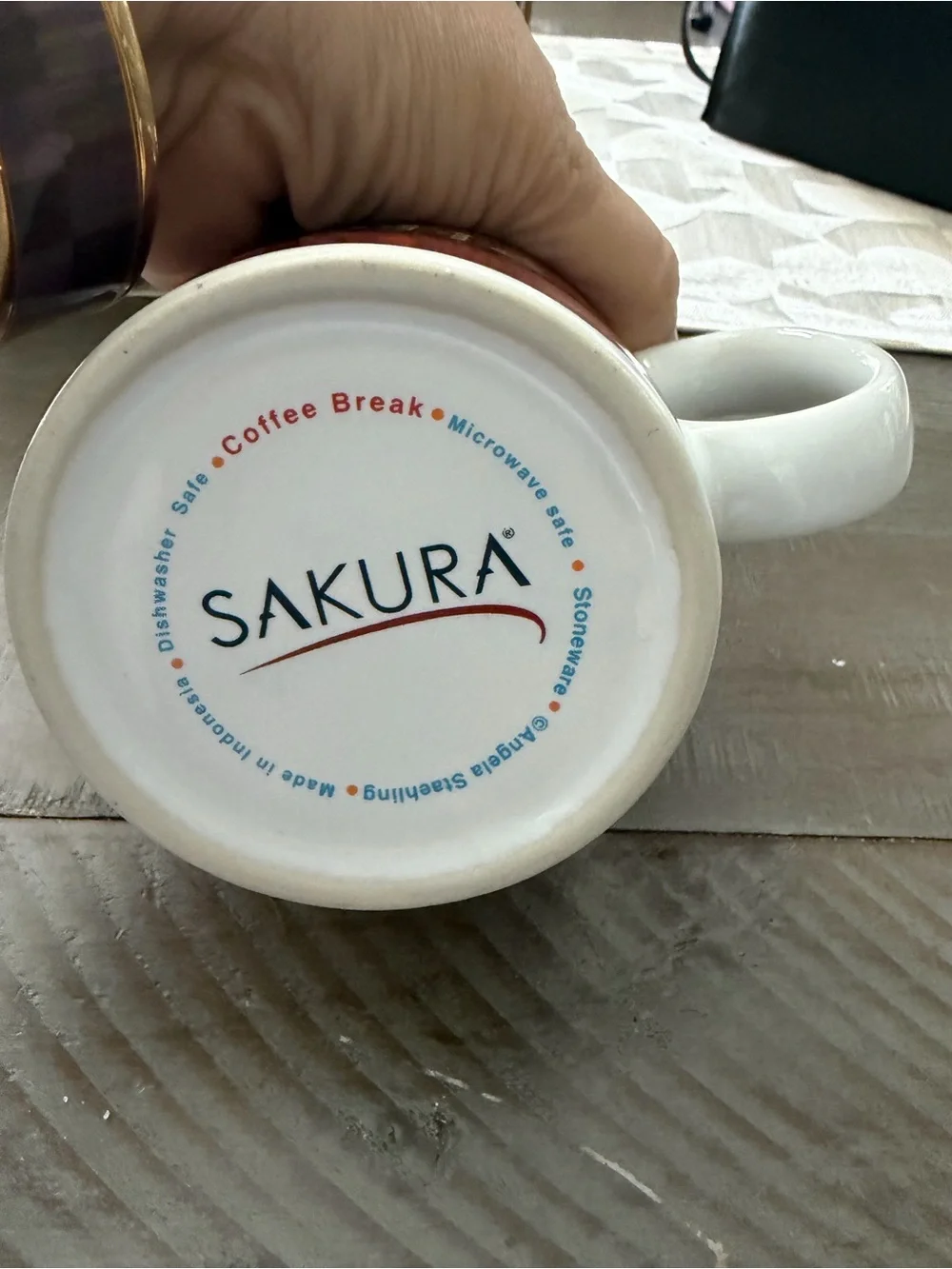 Sakura Red Caffé Espresso Ceramic Coffee cup